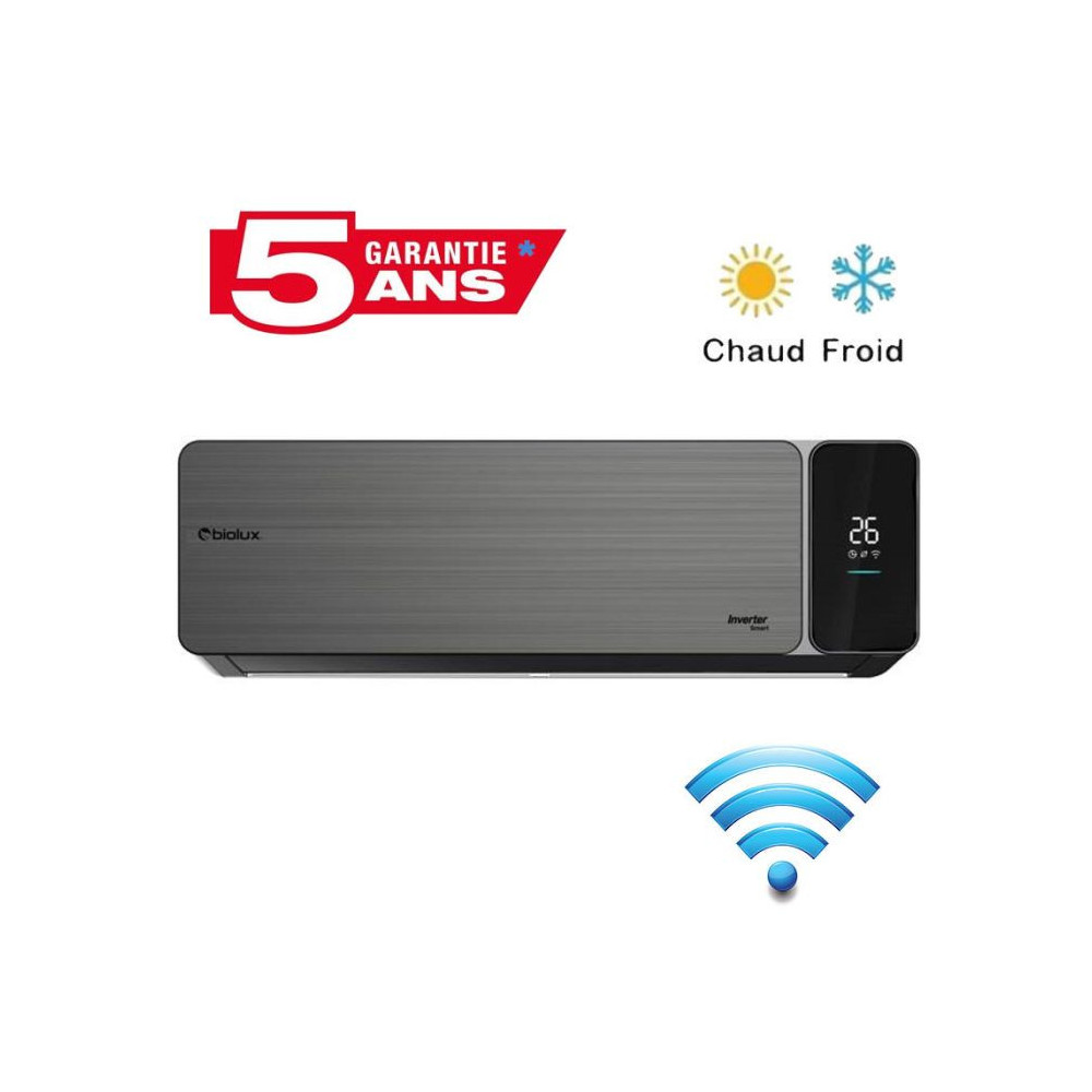 CLIMATISEUR INVERTER BIOLUX 9000BTU CHAUD/FROID SMART - GARANTIE 5ANS