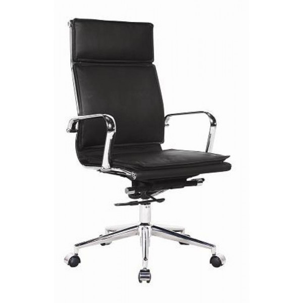 FAUTEUIL REFLEX GM TAUPE AVEC BASE CHROMÉE