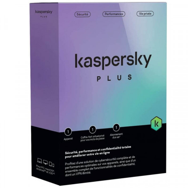 TOTAL SECURITY KASPERSKY PLUS 3 POSTES 1AN