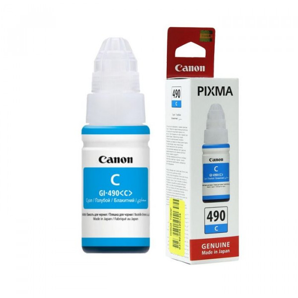 BOUTEILLE D'ENCRE CANON GI-490 C - CYAN
