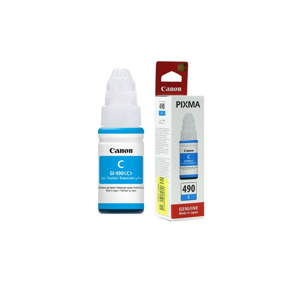 BOUTEILLE D'ENCRE CANON GI-490 C - CYAN