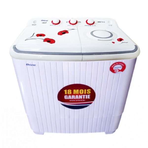 LAVE LINGE SEMI-AUTOMATIQUE ORIENT XPB1-11-2 11KG - BLANC