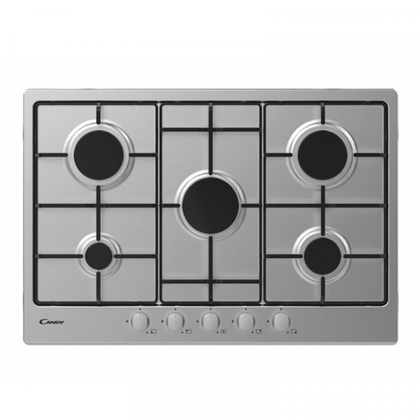 PLAQUE DE CUISSON CANDY 5 FEUX INOX CHW7X