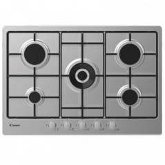 PLAQUE DE CUISSON CANDY 5 FEUX 75 CM INOX CHW74WX
