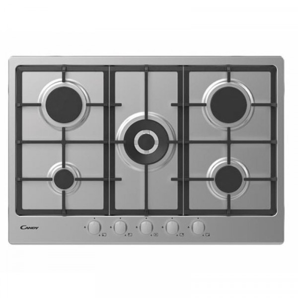 PLAQUE DE CUISSON CANDY 5 FEUX INOX CHG74WX