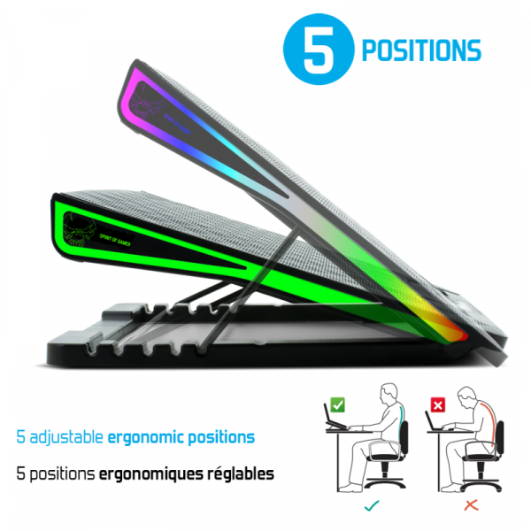 REFROIDISSEUR SPIRIT OF GAMER 17" AIRBLADE 800 NOIR