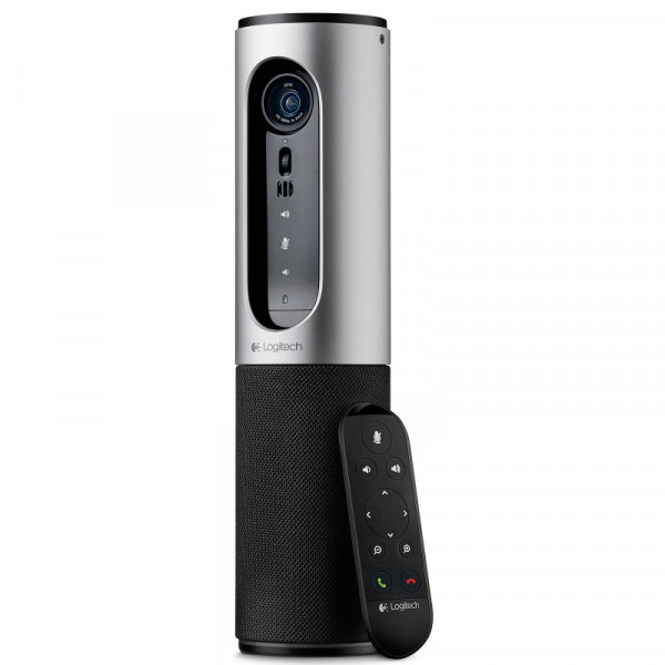 CAMÉRA CONFERENCECAM PORTABLE LOGITECH AVEC HAUT-PARLEUR BLUETOOTH ARGENT
