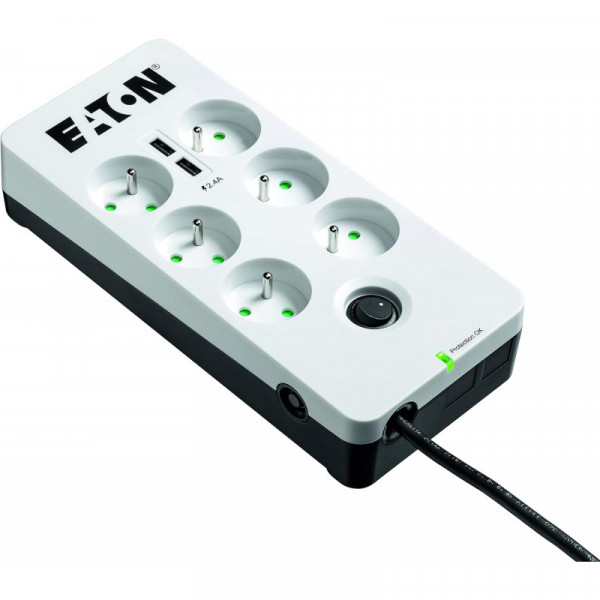 MULTIPRISE EATON PB6UF 6 PRISES 1.5 M BLANC