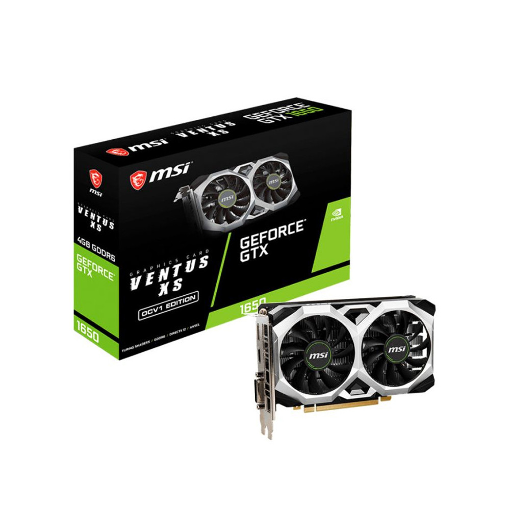 CARTE GRAPHIQUE GAMER MSI GEFORCE GTX 1650 D6 VENTUS XS OCV1 (912-V809-3831)