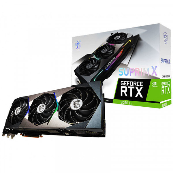 CARTE GRAPHIQUE MSI NVIDIA GEFORCE RTX 3090 TI SUPRIM X 24GB OC NOIR