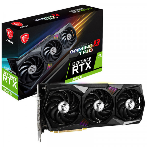 CARTE GRAPHIQUE MSI NVIDIA GEFORCE RTX 3070 TI GAMING X TRIO 8GO