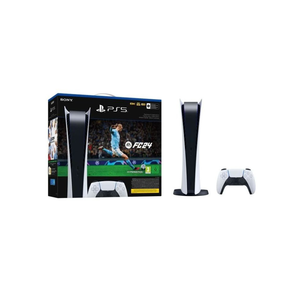 CONSOLE DE JEUX SONY PLAYSTATION 5 EDITION DIGITALE + JEUX EA SPORTS FC 24