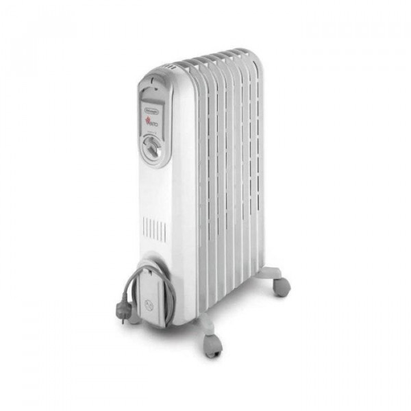 RADIATEUR VENTO BAIN D'HUILE DELONGHI V550920 9 ÉLÉMENTS 2000W - BLANC
