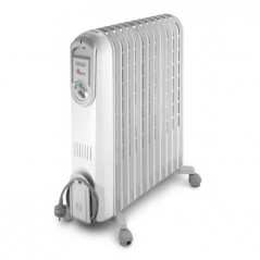RADIATEUR BAIN D'HUILE DELONGHI V551225 12 ÉLÉMENTS 2500W - BLANC