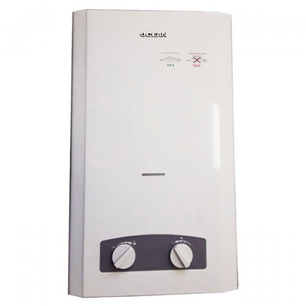CHAUFFE BAIN OCEAN 10 LITRES GAZ NATUREL - BLANC (OC10-M05)