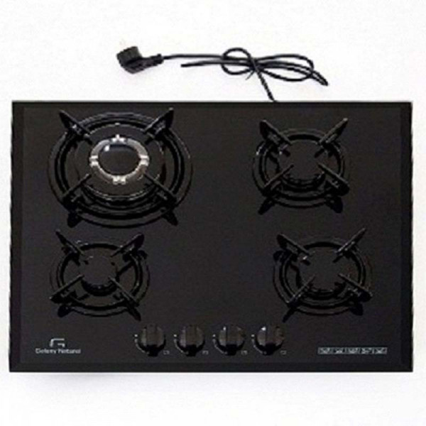 PLAQUE DE CUISSON GALAXY NATUREL Q4050 4 FEUX 60 CM - NOIR