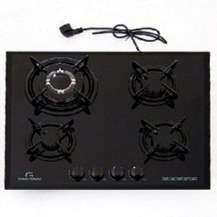 PLAQUE DE CUISSON GALAXY NATUREL Q4050 4 FEUX 60 CM - NOIR