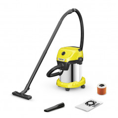 ASPIRATEUR EAU ET POUSSIÈRE KÄRCHER WD3 SV 1000W - NOIR&JAUNE