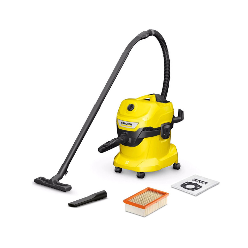 ASPIRATEUR MULTIFONCTION KARCHER WD4 1000W JAUNE & NOIR 1-628-201-0