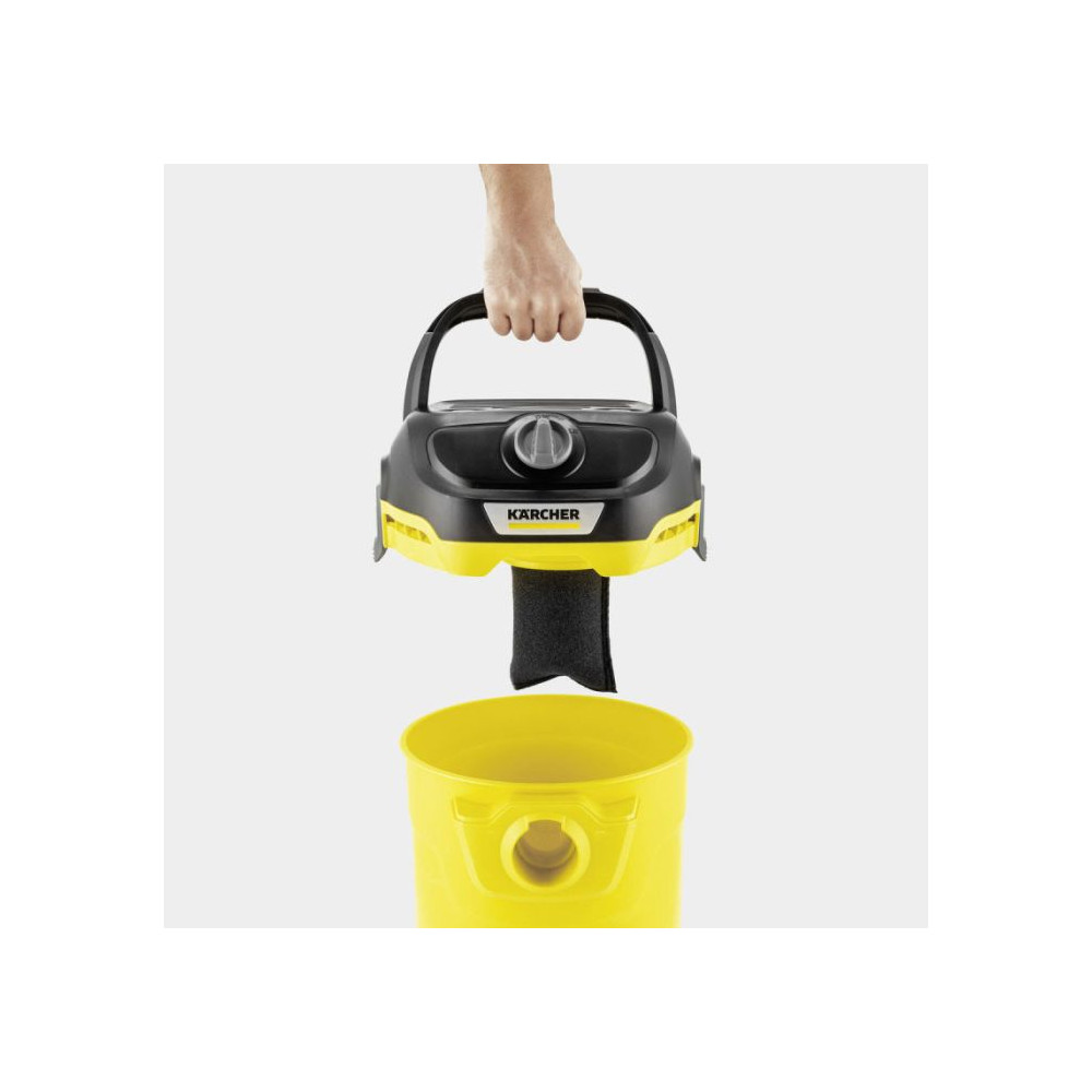 ASPIRATEUR EAU&POUSSIÈRE KÄRCHER KWD1 1000W - NOIR & JAUNE