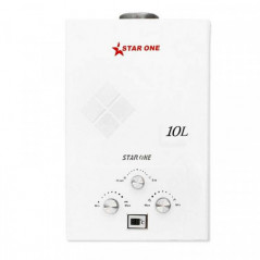 CHAUFFE BAIN STAR ONE À GAZ BOUTEILLE 10L BLANC