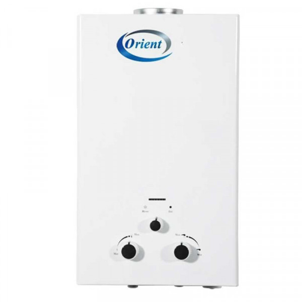 CHAUFFE BAIN ORIENT À GAZ BOUTEILLE 6L BLANC