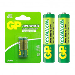 2x Piles AAA GP Greencell Extra Heavy Duty / R03 / 1.5V