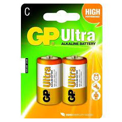 2x Piles GP Ultra Alcaline C LR14