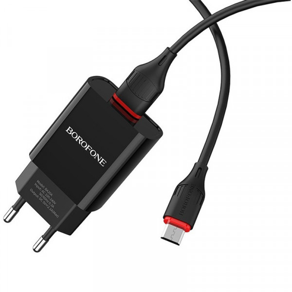 CHARGEUR BOROFONE BA20A USB VERS MICRO USB