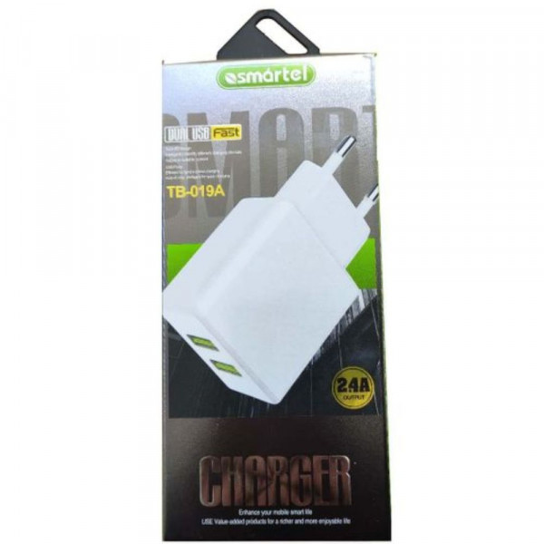 Chargeur duel USB Fast IPHONE 2.4A Smartel TB-019A