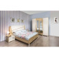 CHAMBRE ADULTE AMBIANCE 200X160CM 4 PORTES - DENVER / BEIGE