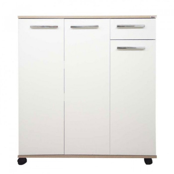 PORTE CHAUSSURES CLASSIQUE SOTUFAB 3P+1T - CHÊNE BRUT & BLANC