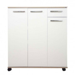 PORTE CHAUSSURES CLASSIQUE SOTUFAB 3P+1T - CHÊNE BRUT & BLANC
