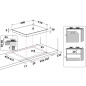 PLAQUE DE CUISSON ENCASTRABLE ARISTON PCN641TIXA 4 FEUX 60CM INOX PLAQUE DE CUISSON ENCASTRABLE ARISTON PCN641TIXA 4 FEUX 60CM INOX