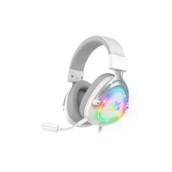 Micro Casque Gamer Filaire SPIRIT OF GAMER ELITE H40 DARK RGB - BLANC