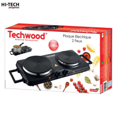 Plaque Électrique TECHWOOD TPE-2506 2 Feux - Noir