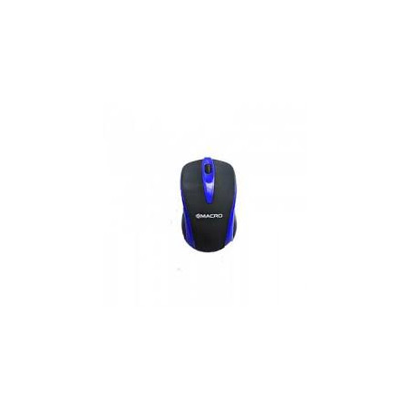 Souris Macro 555 Noir & Bleu - 1000 DPI, USB filaire