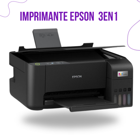 Epson EcoTank L3210 - Imprimante Multifonction Couleur à Réservoir Rechargeable 3 en 1