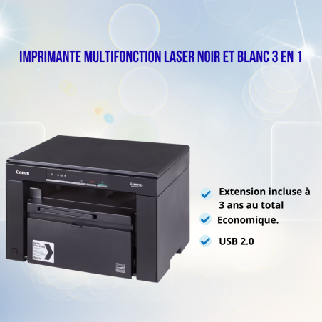IMPRIMANTE CANON I-SENSYS MF3010 3EN1 LASER MONOCHROME - NOIR