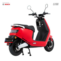 Scooter Électrique LVNENG LX08 Rouge 49cc - Batterie Lithium, Autonomie 50 km