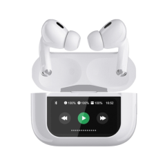 Écouteur Sans Fil INKAX T05D-ANC Blanc - Bluetooth 5.3 & Réduction de Bruit